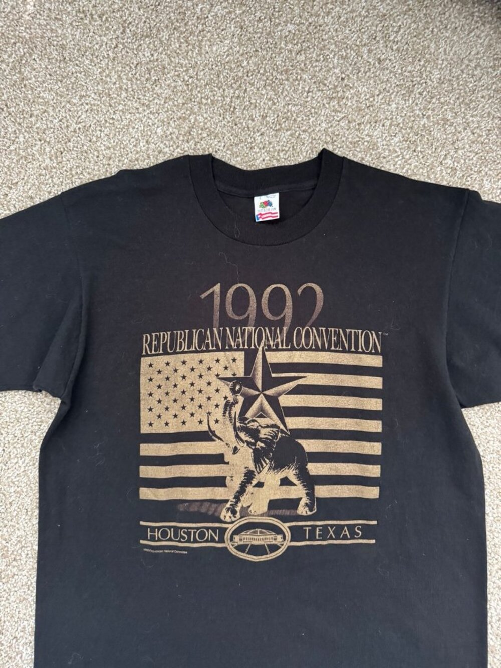 Vintage 1992 Republican National Convention Houston Texas T-Shirt Large USA Made
